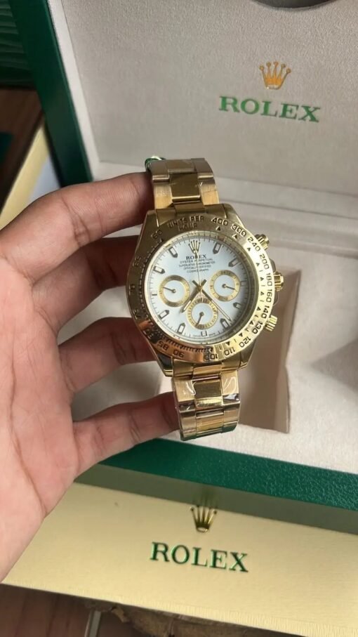 ROLEX DAYTONA GOLD WHITE