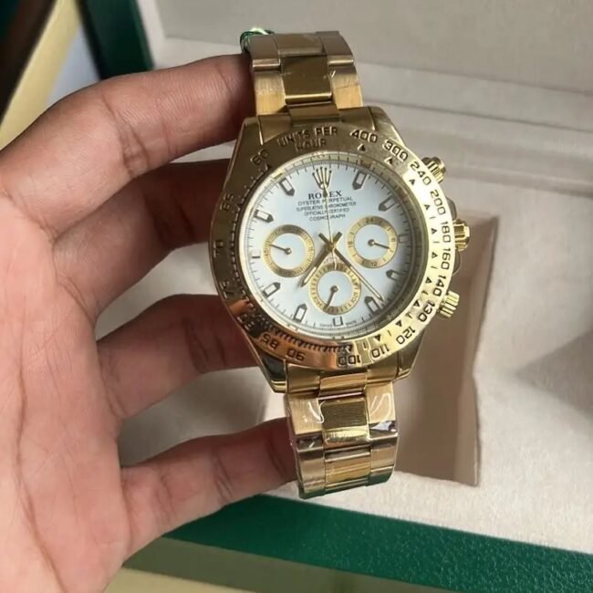 ROLEX DAYTONA GOLD WHITE