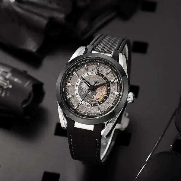 Omega Sea Master Aqua Terra World Map Automatic
