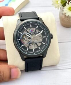 Tommy_Hilfiger Automatic Leather Belt Black 143