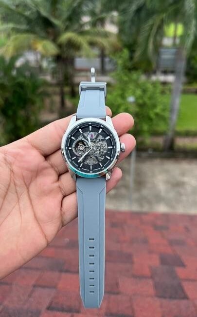 Tommy_Hilfiger Automatic Skeleton Silicon - J1111