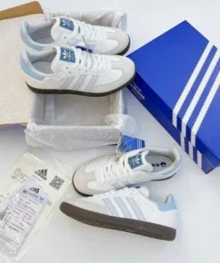 Alternative view of adidass samba Halo blue fix