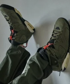 Alternative view of Nike Jordan Retro 6 Travis Scott X Cactus