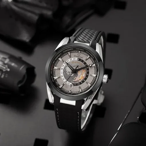 Omega Sea Master Aqua Terra World Map Automatic