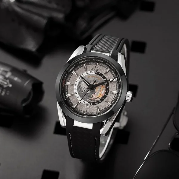 Omega Sea Master Aqua Terra World Map Automatic