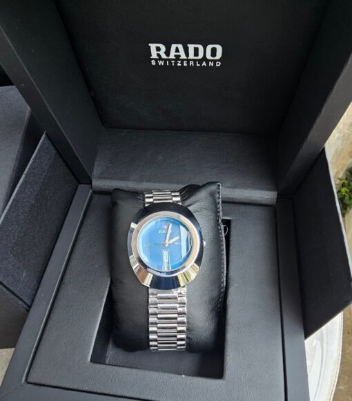 RADO DISTAR SILVER BLUE Metal WATCH - Image 3