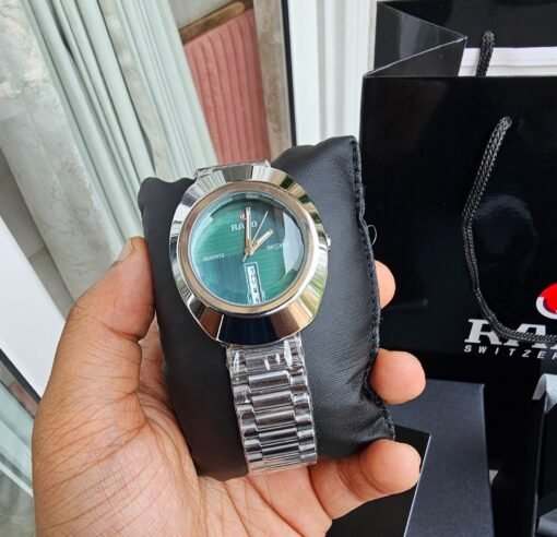 RADO DISTAR SILVER Green Metal WATCH - Image 3