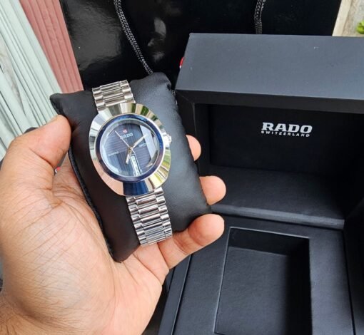 RADO DISTAR SILVER BLACK Metal WATCH - Image 3
