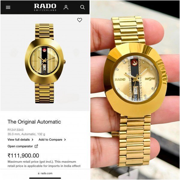 RADO DIASTAR AUTOMATIC PRIMIUM QUILTY WATCH