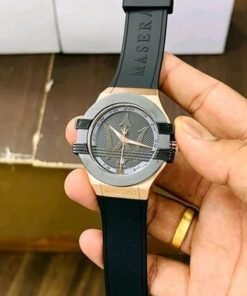 Alternative view of Maserati Black Copper Leather Watch