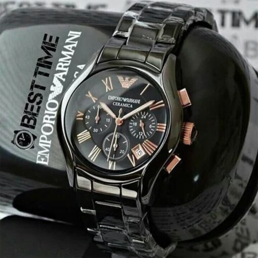 Armani Ceramica Black Copper Metal Watch - Image 2