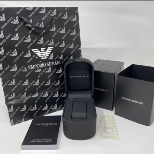 Armani Ceramica Black Copper Metal Watch - Image 3
