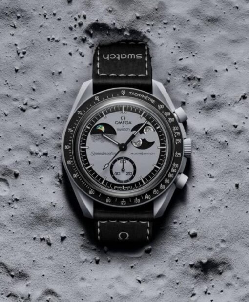 Swatch x Omega Bioceramic Moonswatch Mission to the Super Black Moonphase