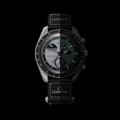Swatch x Omega Bioceramic Moonswatch Mission to the Super Black Moonphase - Image 3